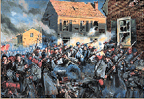 Don Troiani civil war print - Fire on Caroline Street